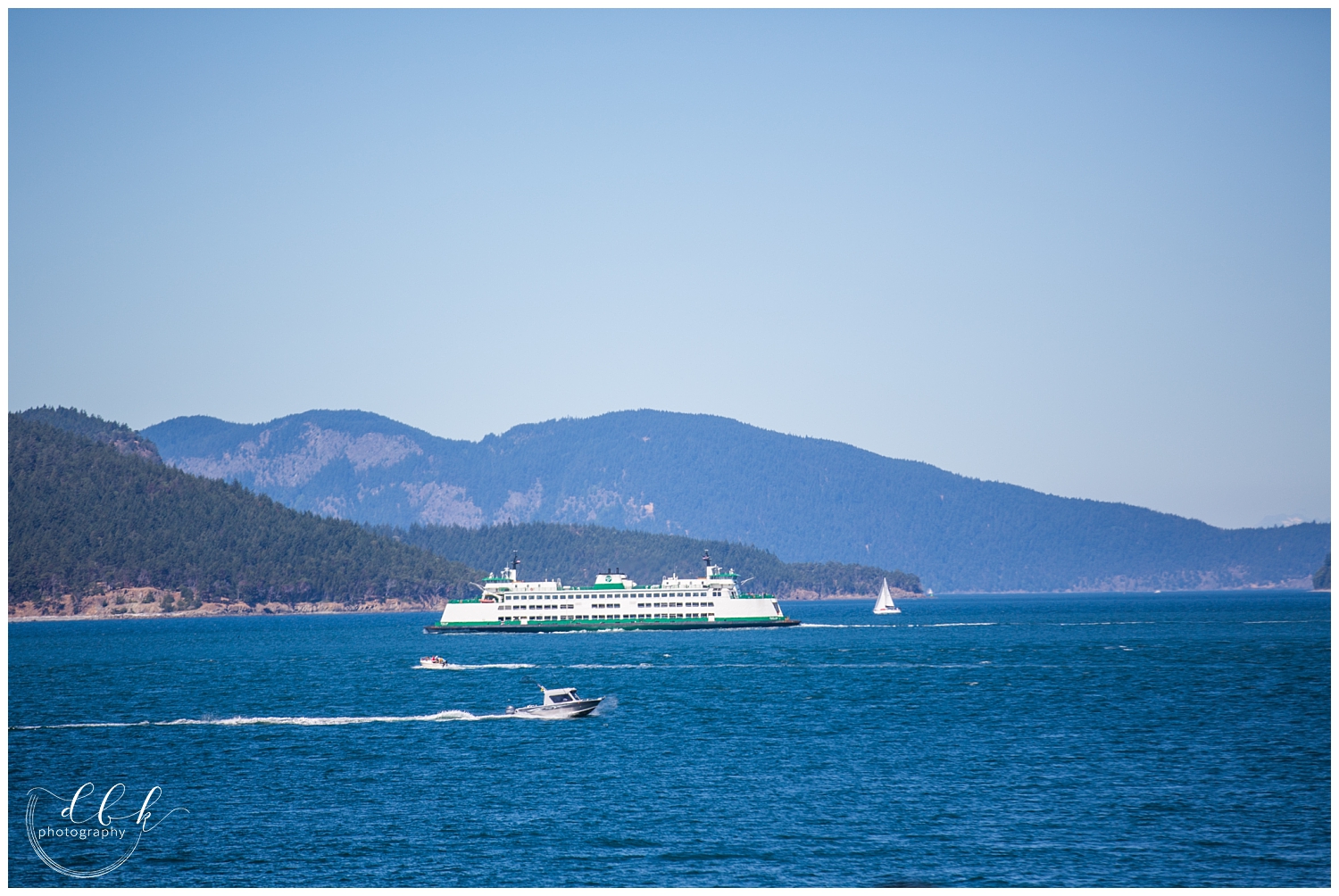 view of the Washington ferries from Green Point in Washington Park, Anacortes