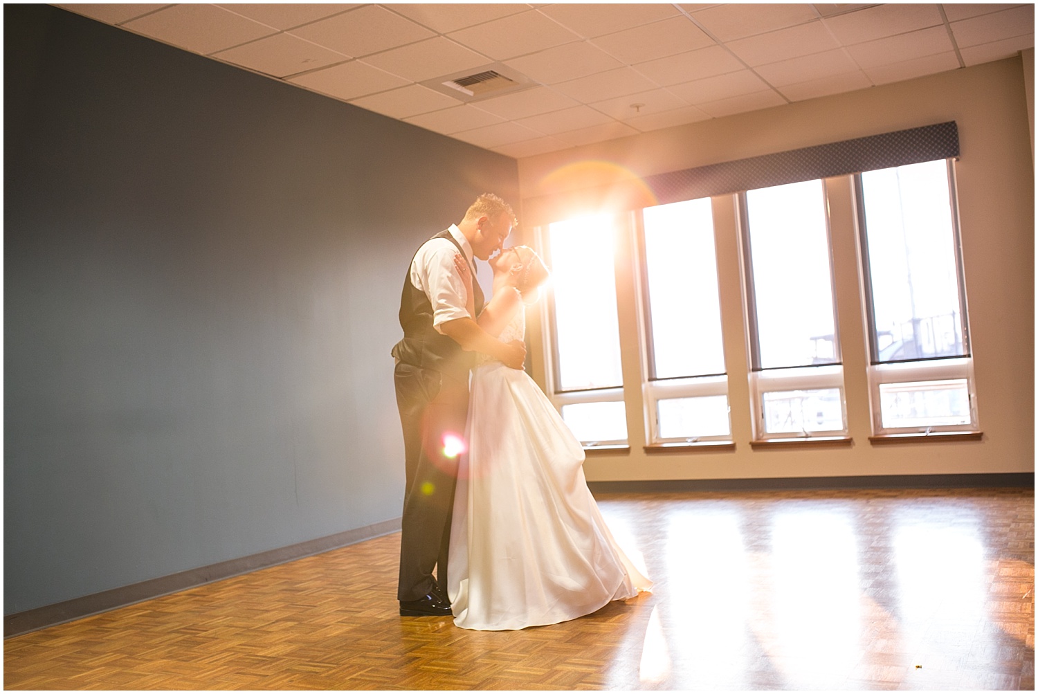 Bride and groom's first dance at Edmonds Yacht Club wedding