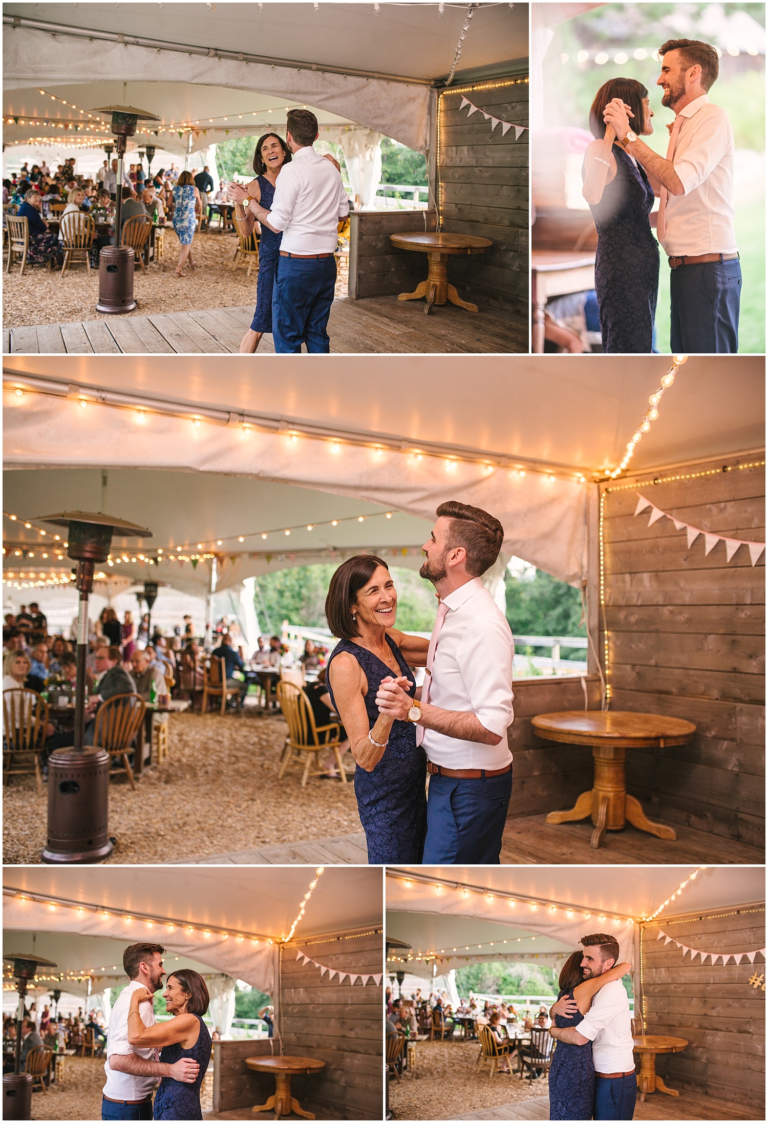Groom dancing with his mother at Brown Family Homestead wedding 