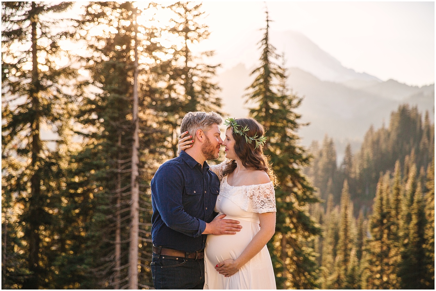 Mount Rainier National Park maternity photos