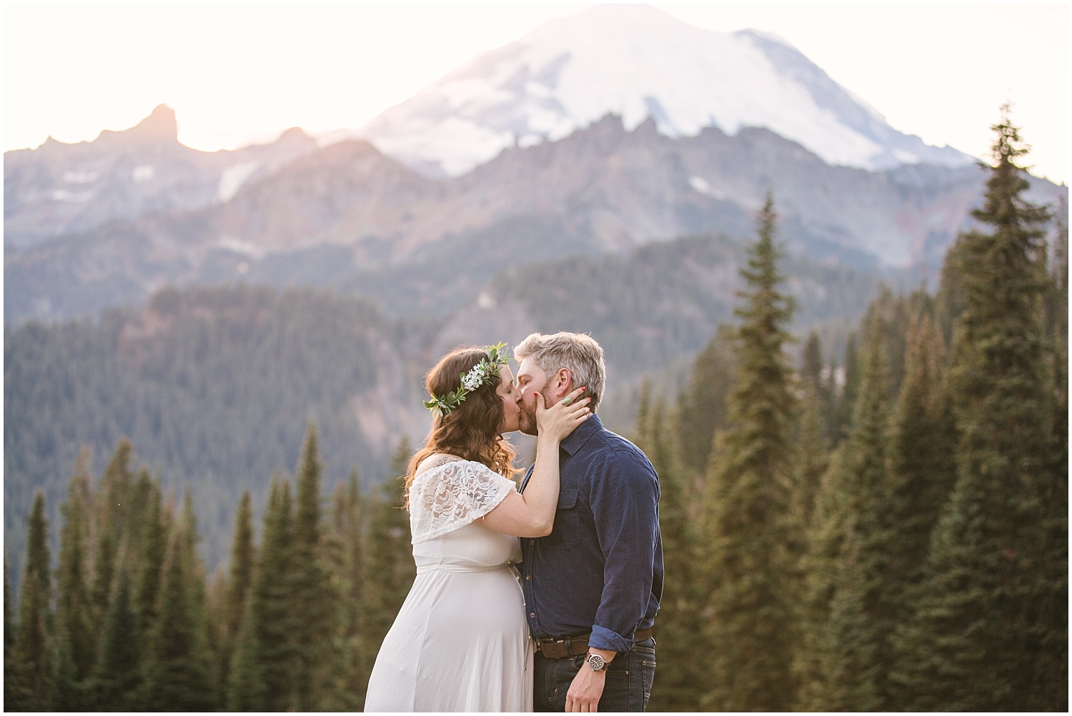 Surprise proposal at Mount Rainier National Park