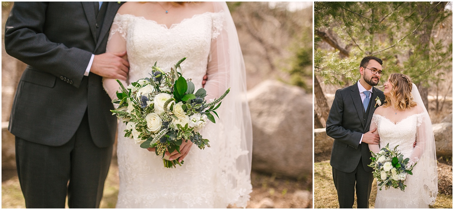 Bride and groom wedding portraits at Wedgewood Weddings Boulder Creek