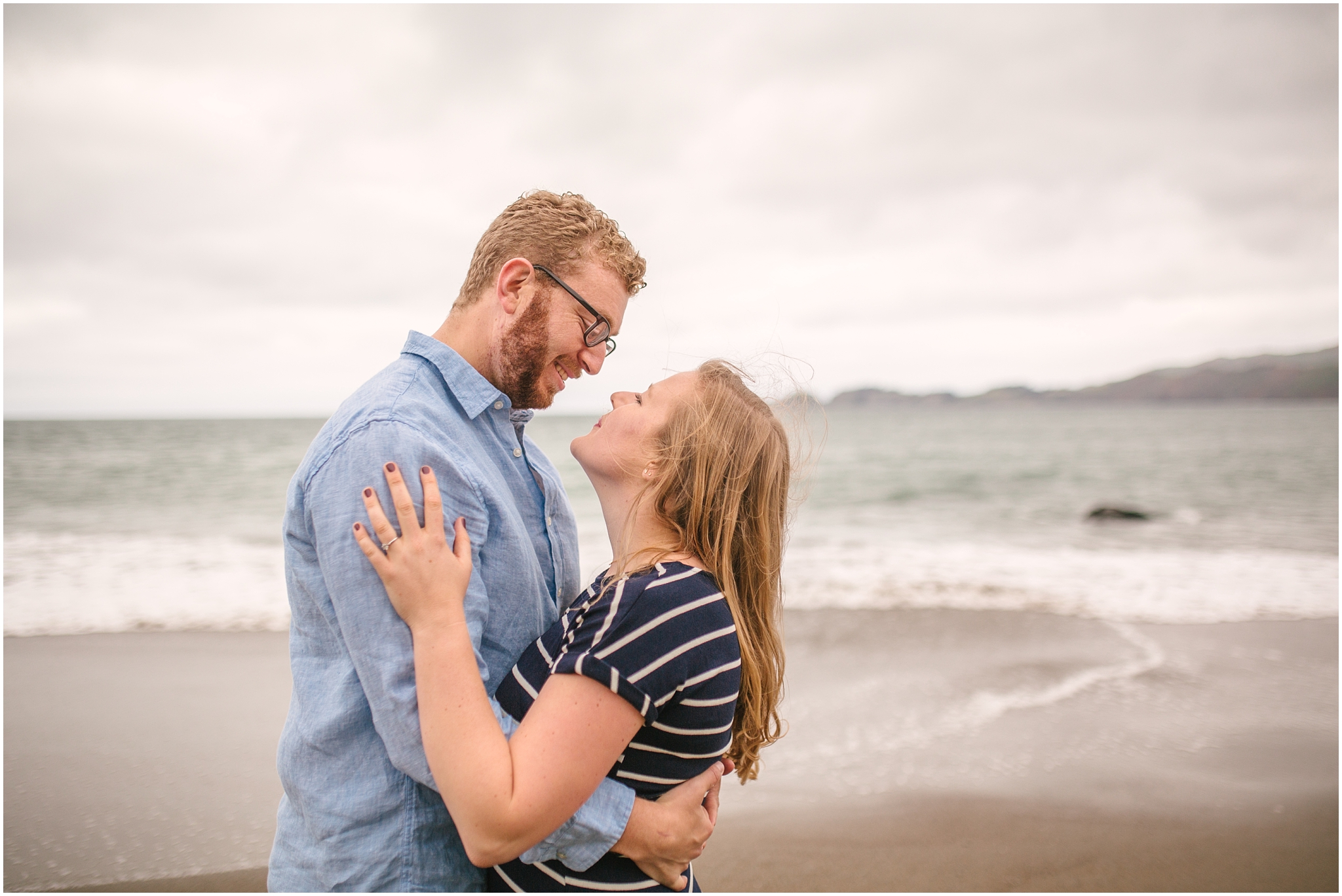 Marshall Beach San Francisco engagement pictures