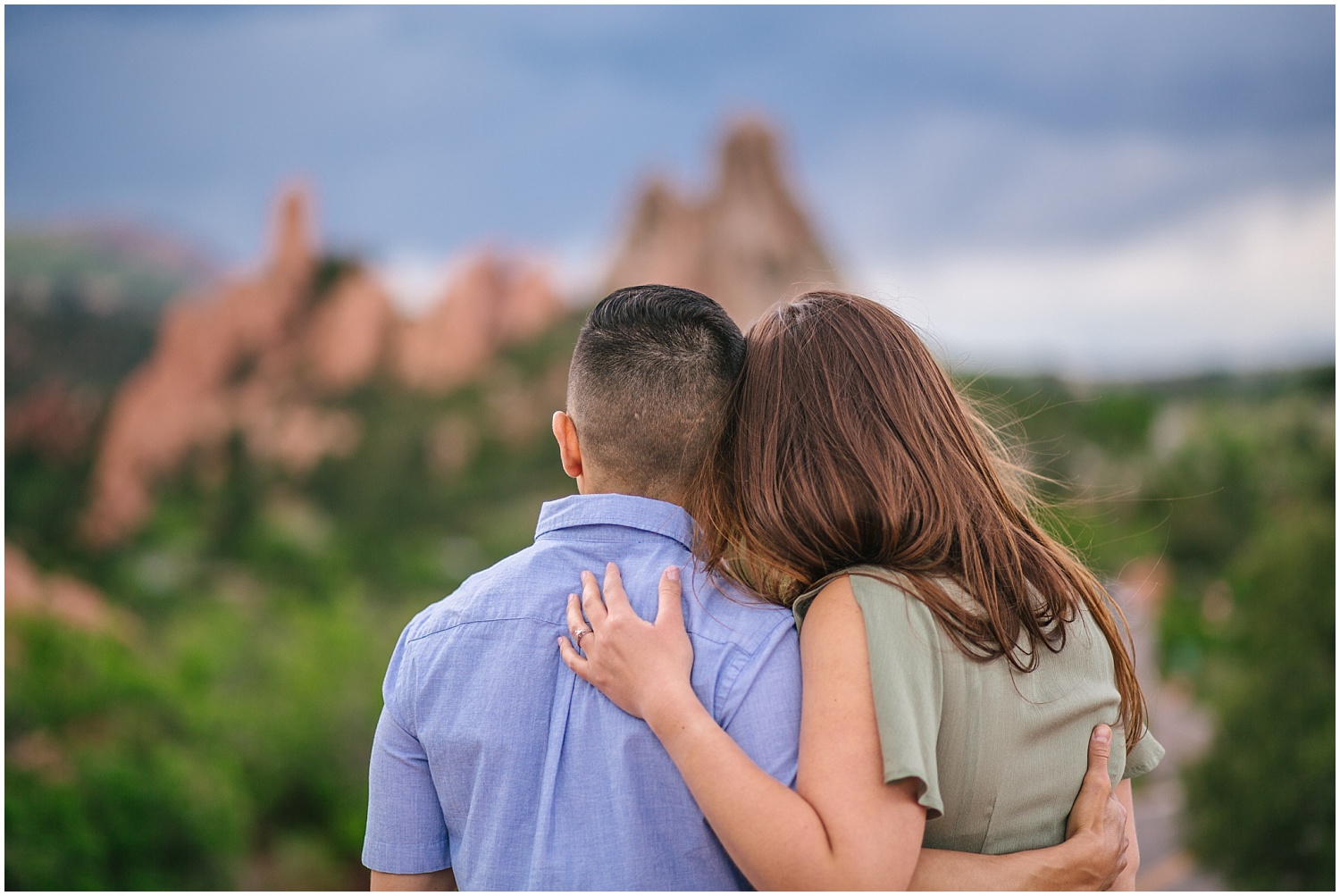 Colorado Springs engagement pictures at Garden of the Gods