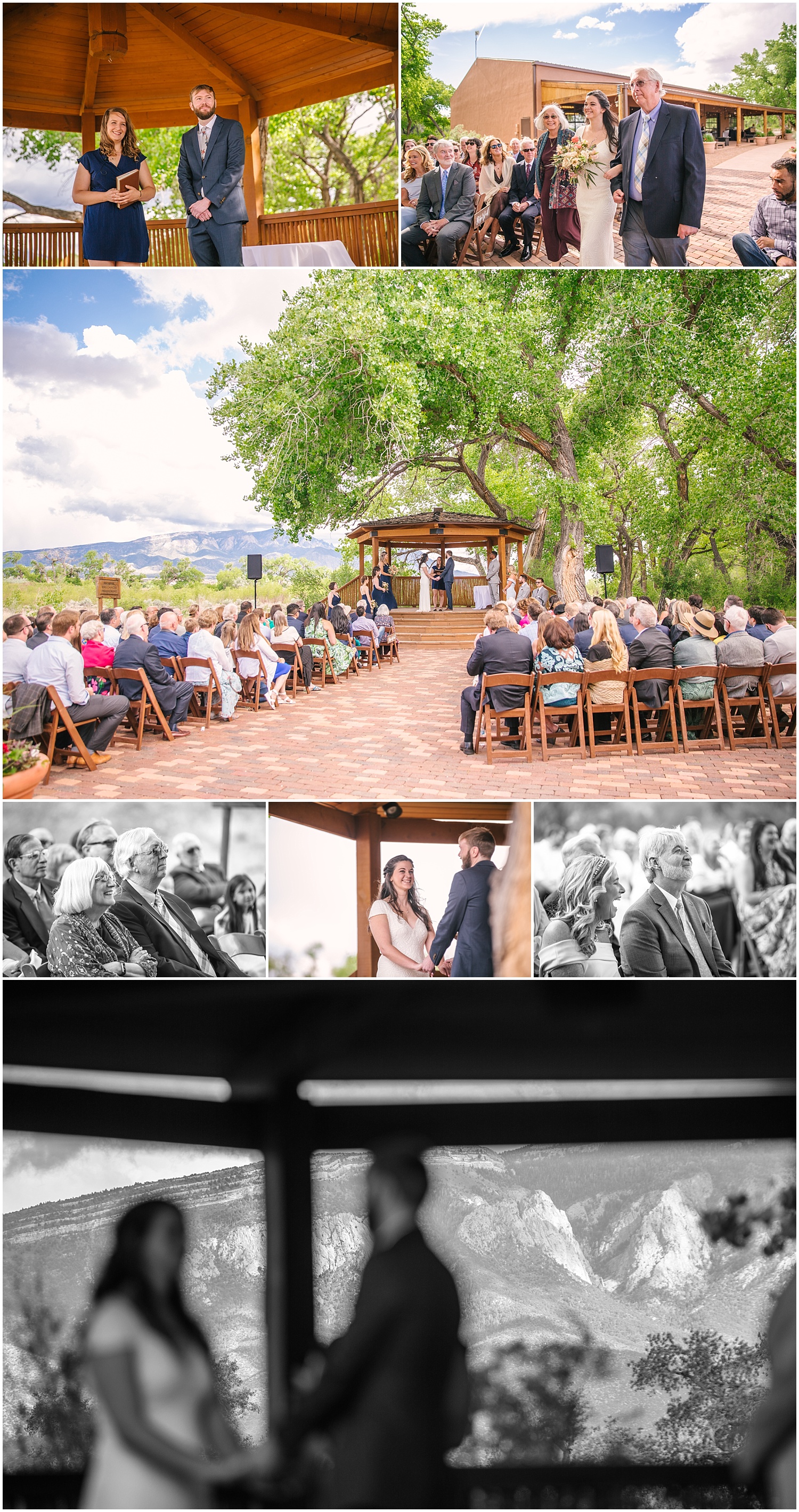 Hyatt Regency Tamaya wedding ceremony at Cottonwoods Gazebo in New Mexico