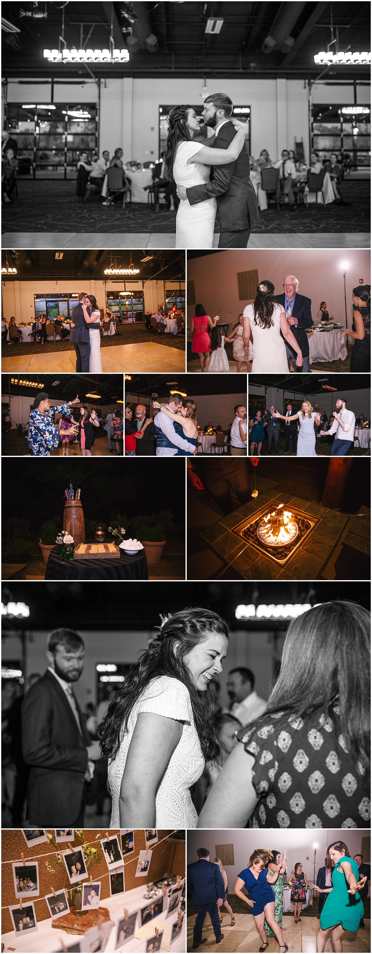 Dancing photos at Hyatt Regency Tamaya wedding reception in New Mexico