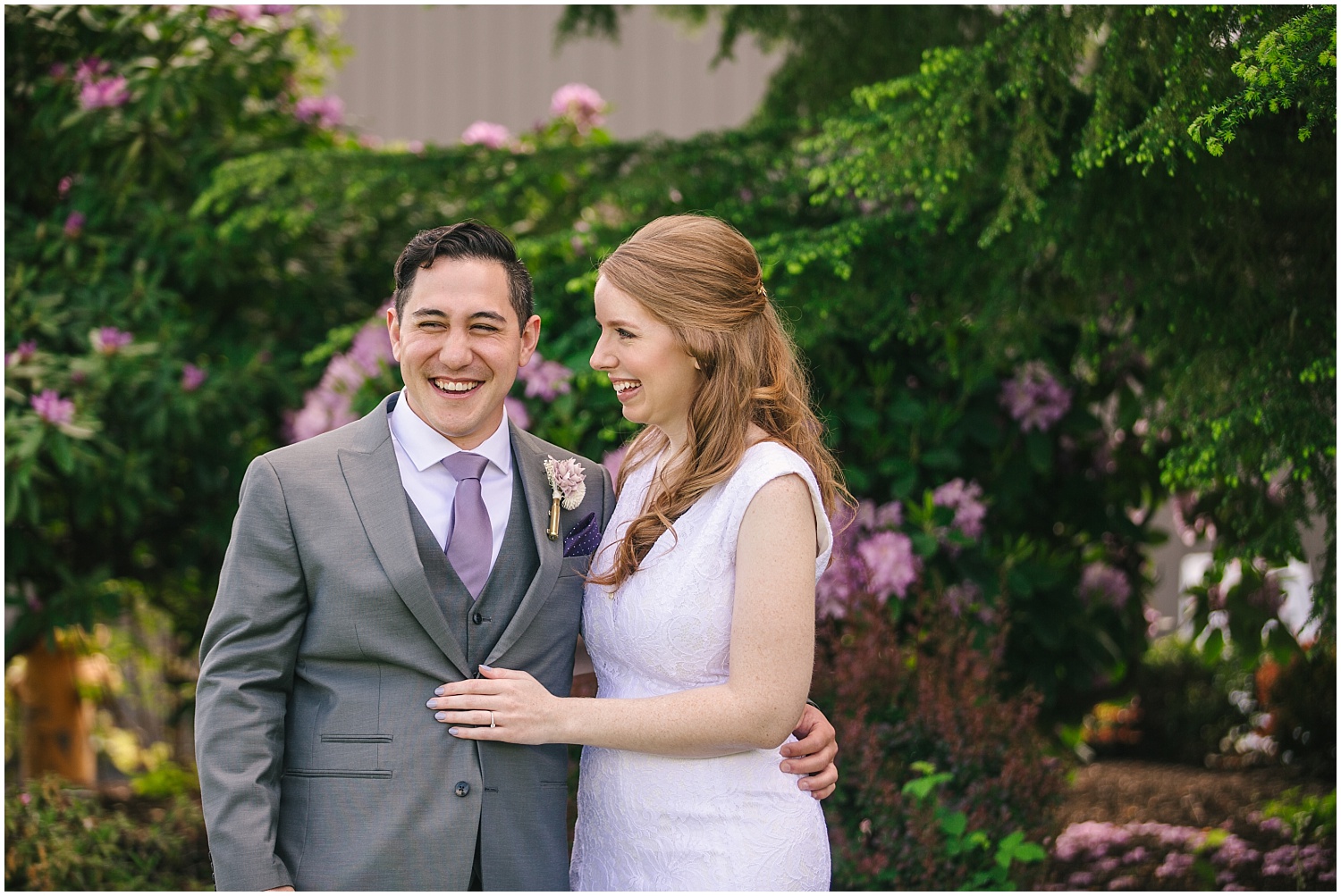 Bride and groom portraits at Lord Hill Farms wedding in Snohomish Washington