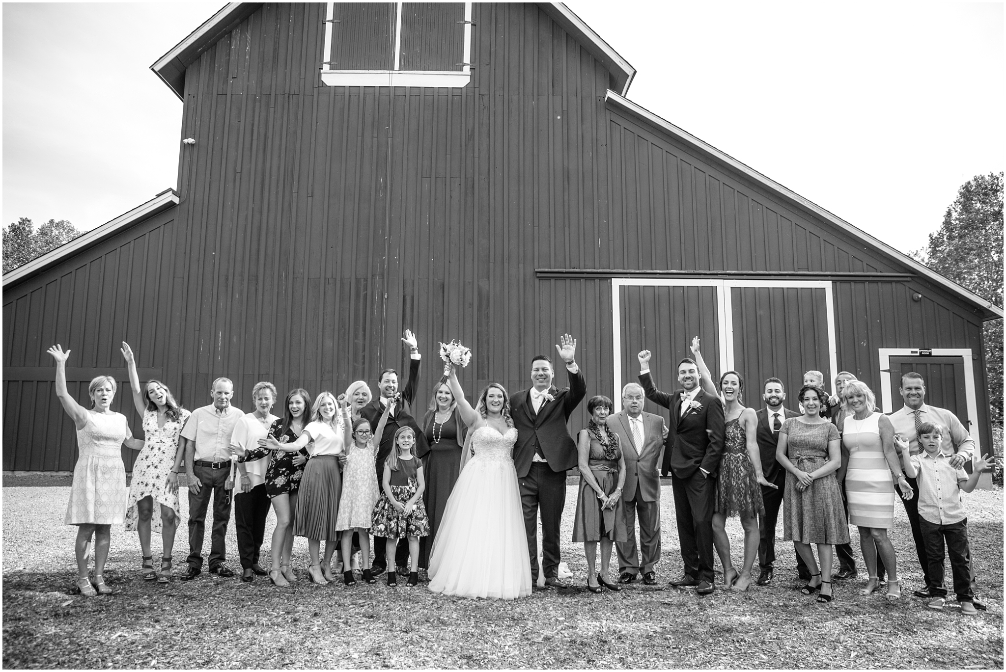 Family portraits at Pickering Barn wedding in Issaquah Washington