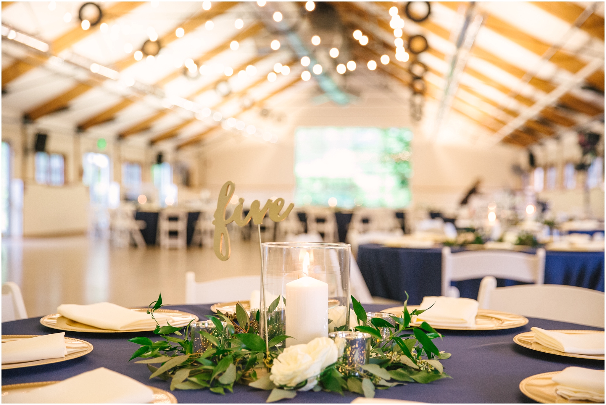 Pickering Barn wedding reception details in Issaquah Washington