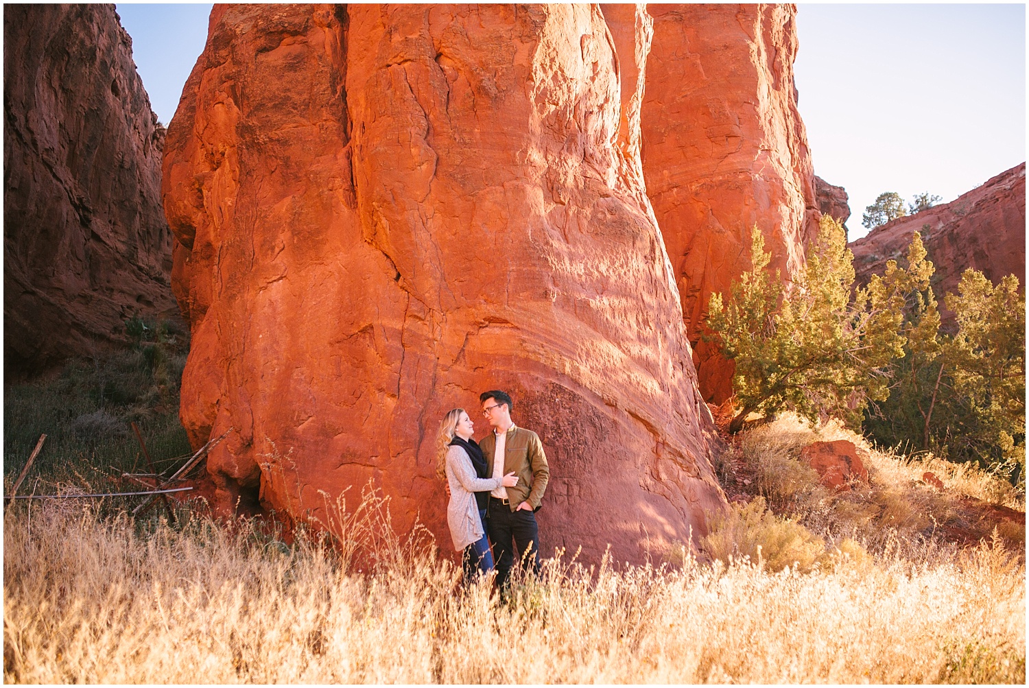 Couples portraits at Jemez Red Rocks New Mexico