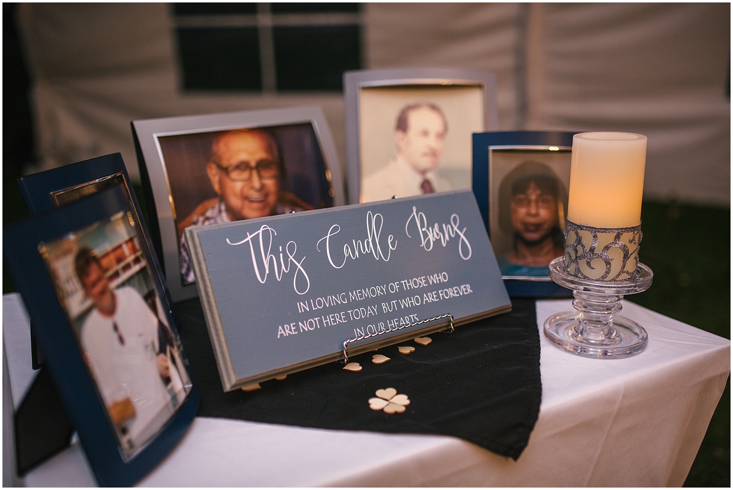 Honoring lost loved ones at Prairie Star Restaurant wedding
