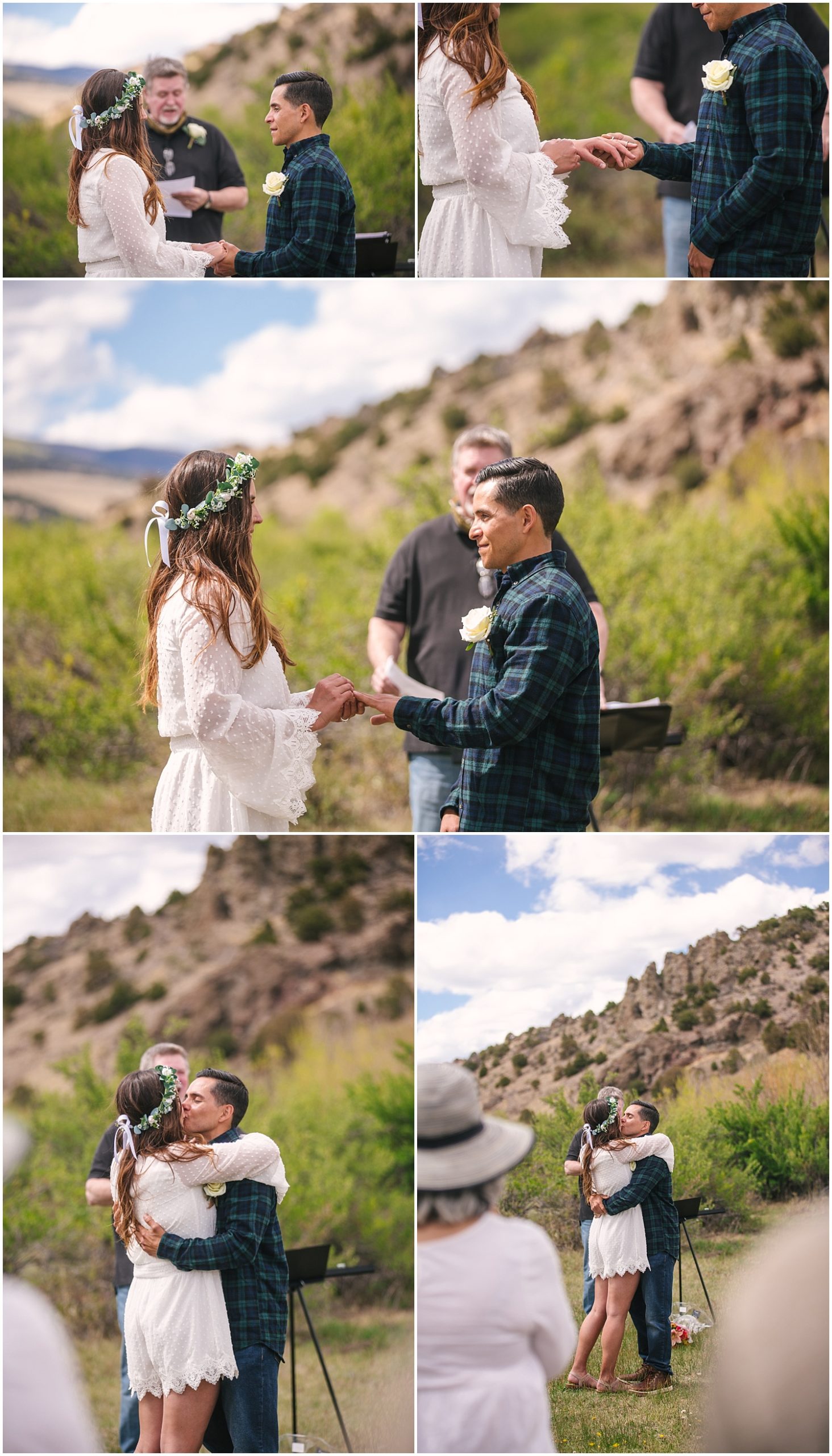 Bride and groom elope in the mountains of Colorado during coronavirus