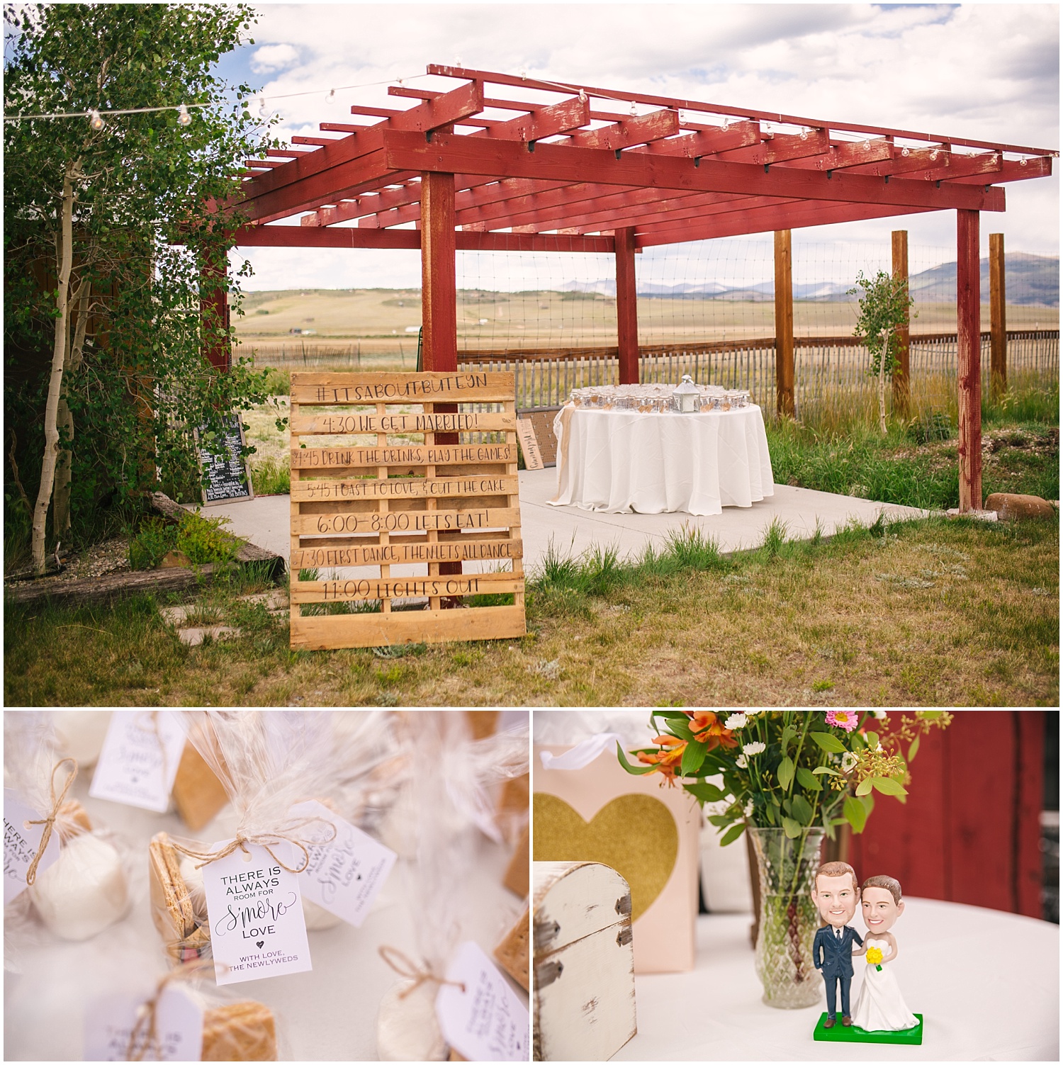 Rustic wedding details at Guyton Ranch in Colorado