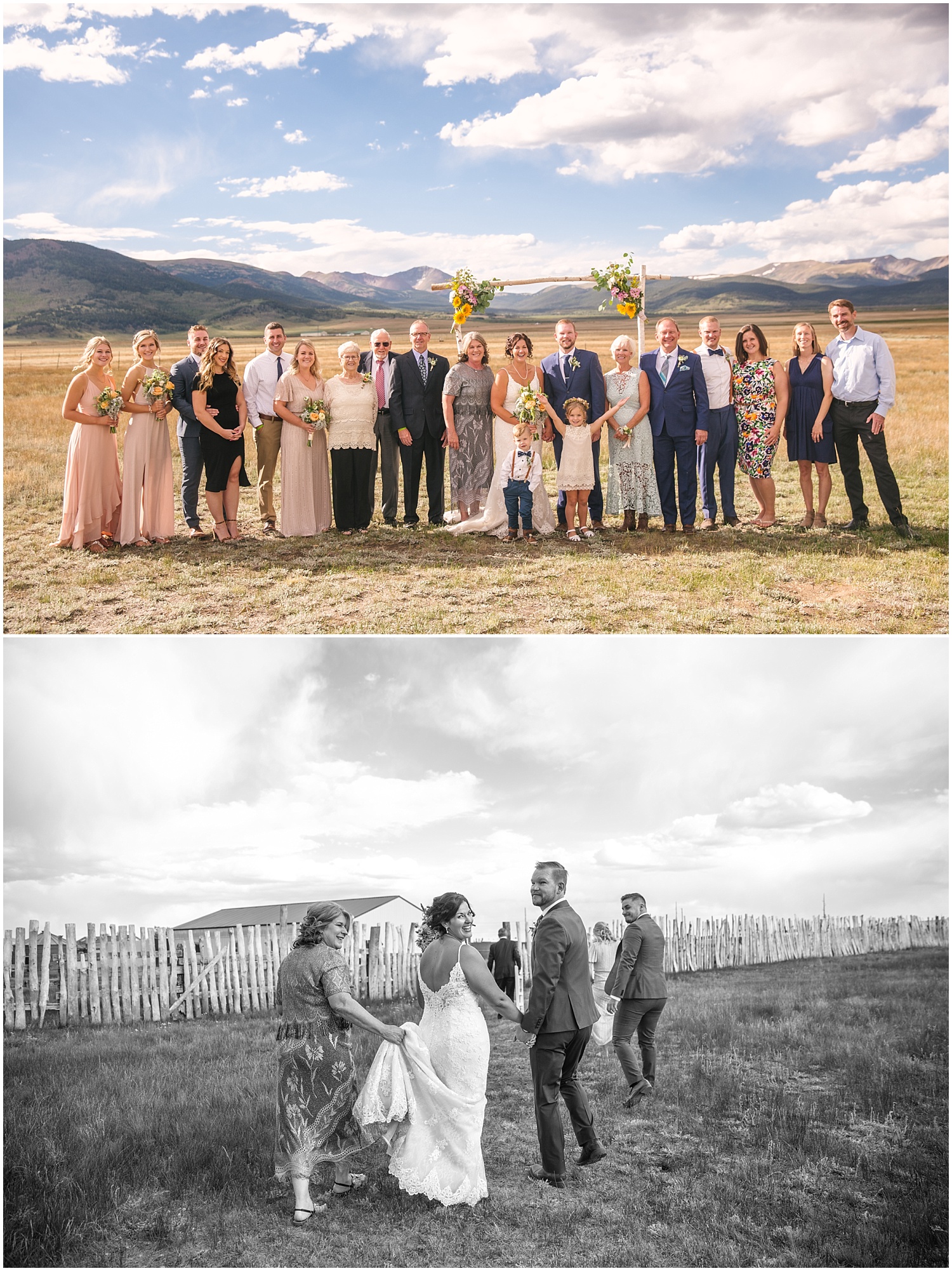 Guyton Ranch wedding portraits in the field