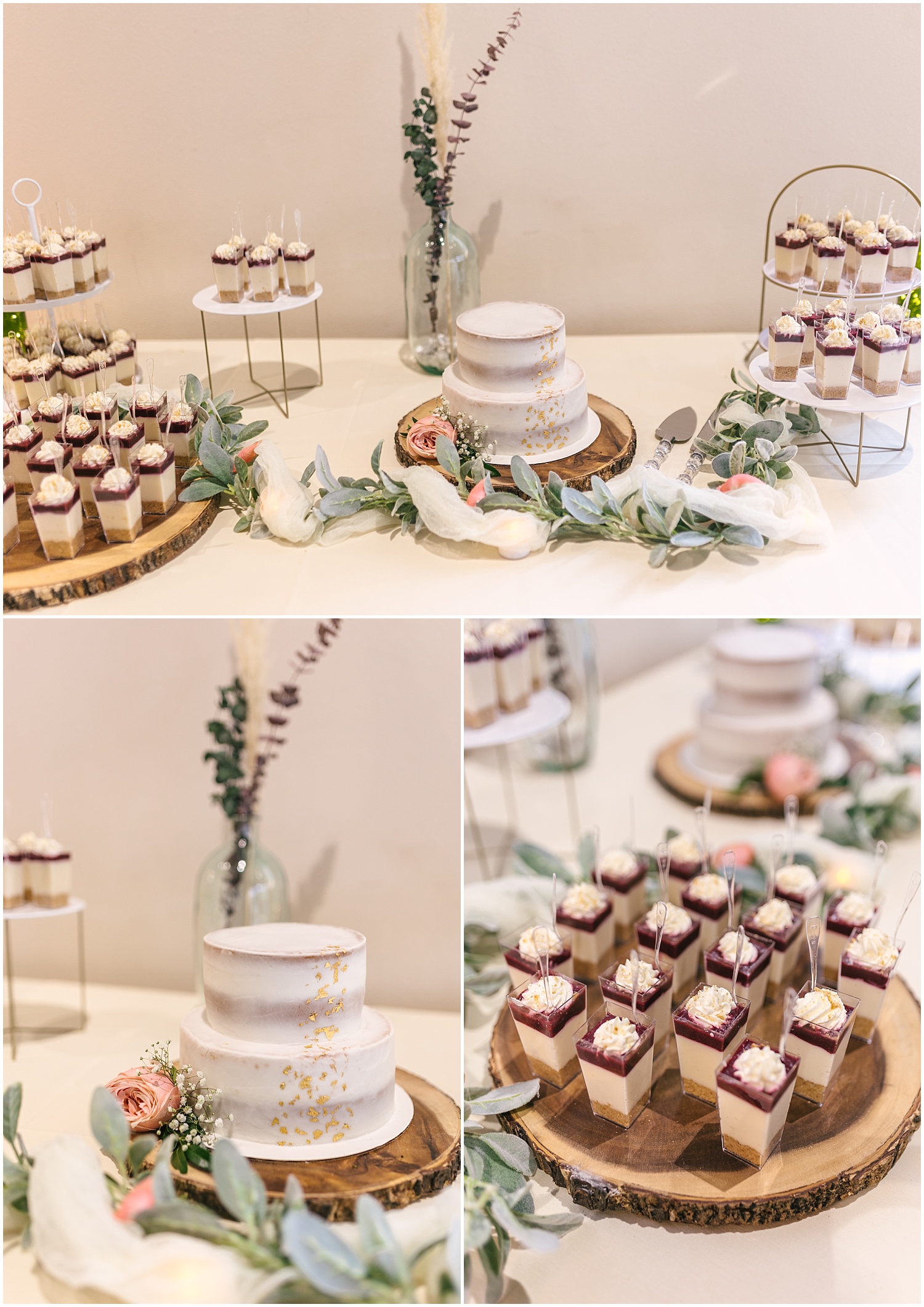 Cakes by Lexy with soft rose and greenery details