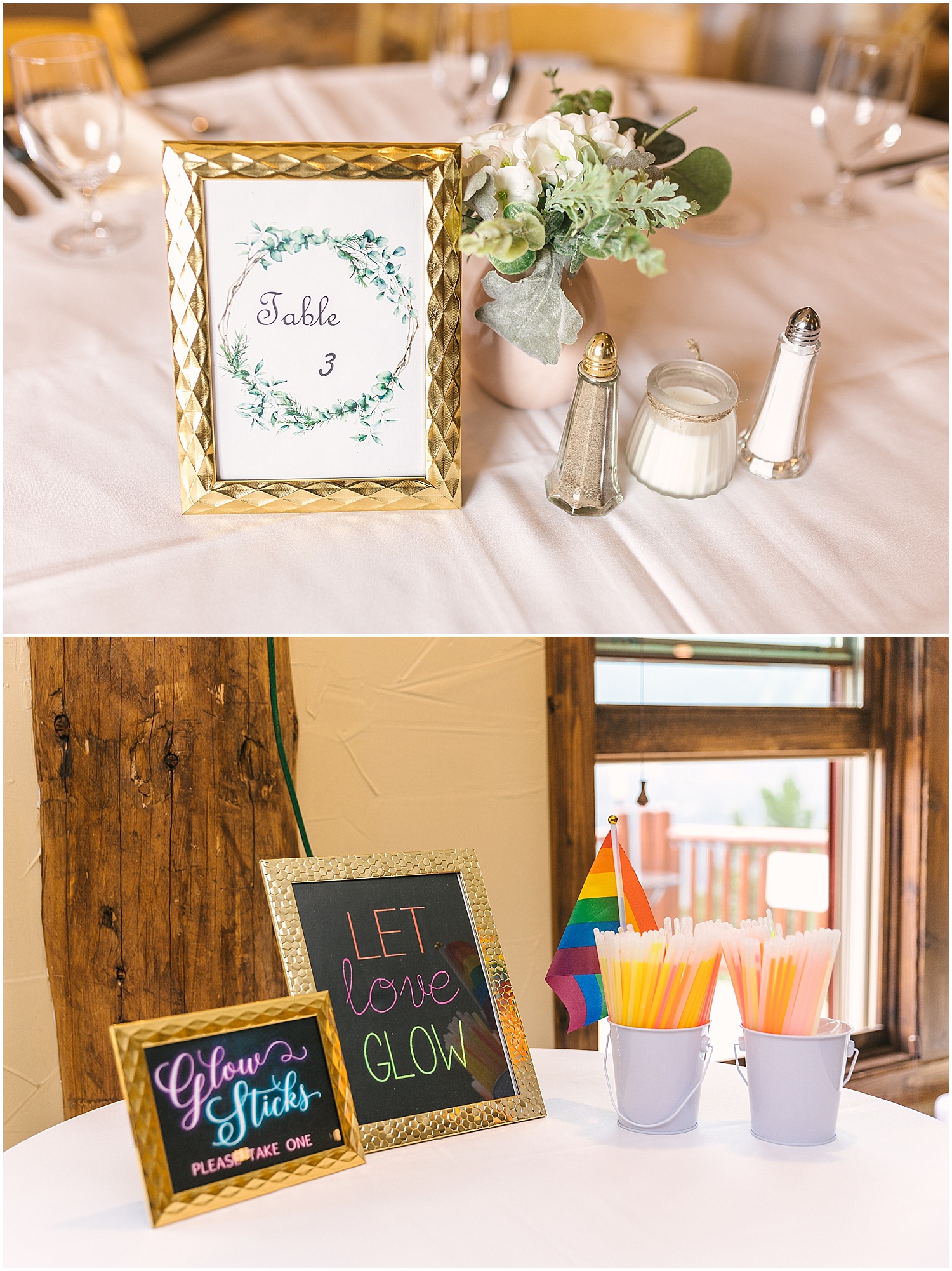 Table decor for Lodge at Breckenridge wedding