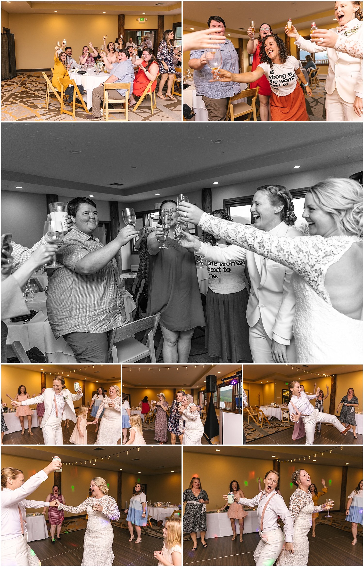Lodge at Breckenridge wedding reception dancing