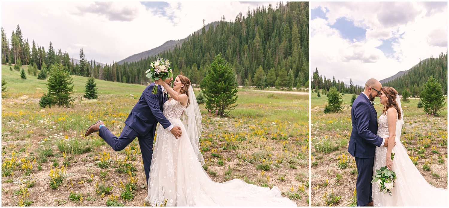 Summer wedding in Winter Park Colorado