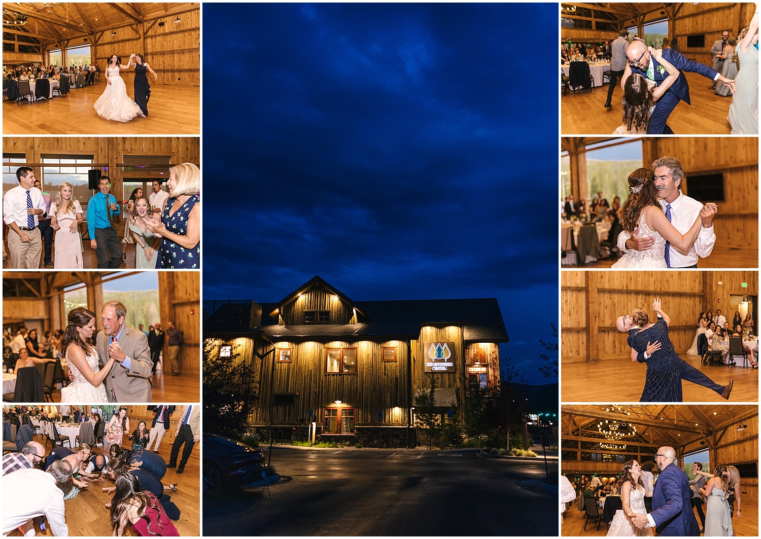 Headwaters Center wedding reception in Winter Park Colorado