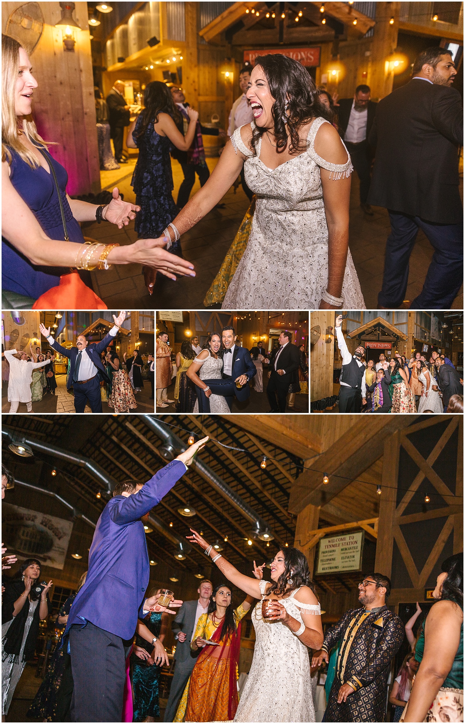 Ten Mile Station wedding reception dancing in Breckenridge Colorado