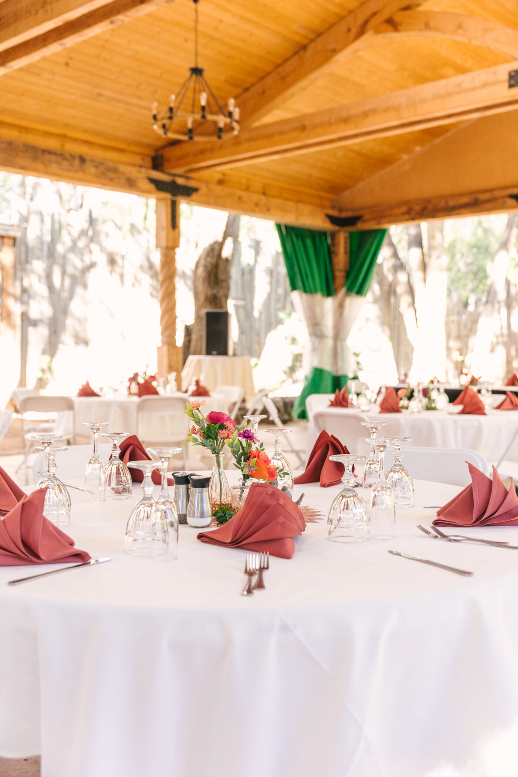 September wedding reception at El Pinto Restaurant in Albuquerque