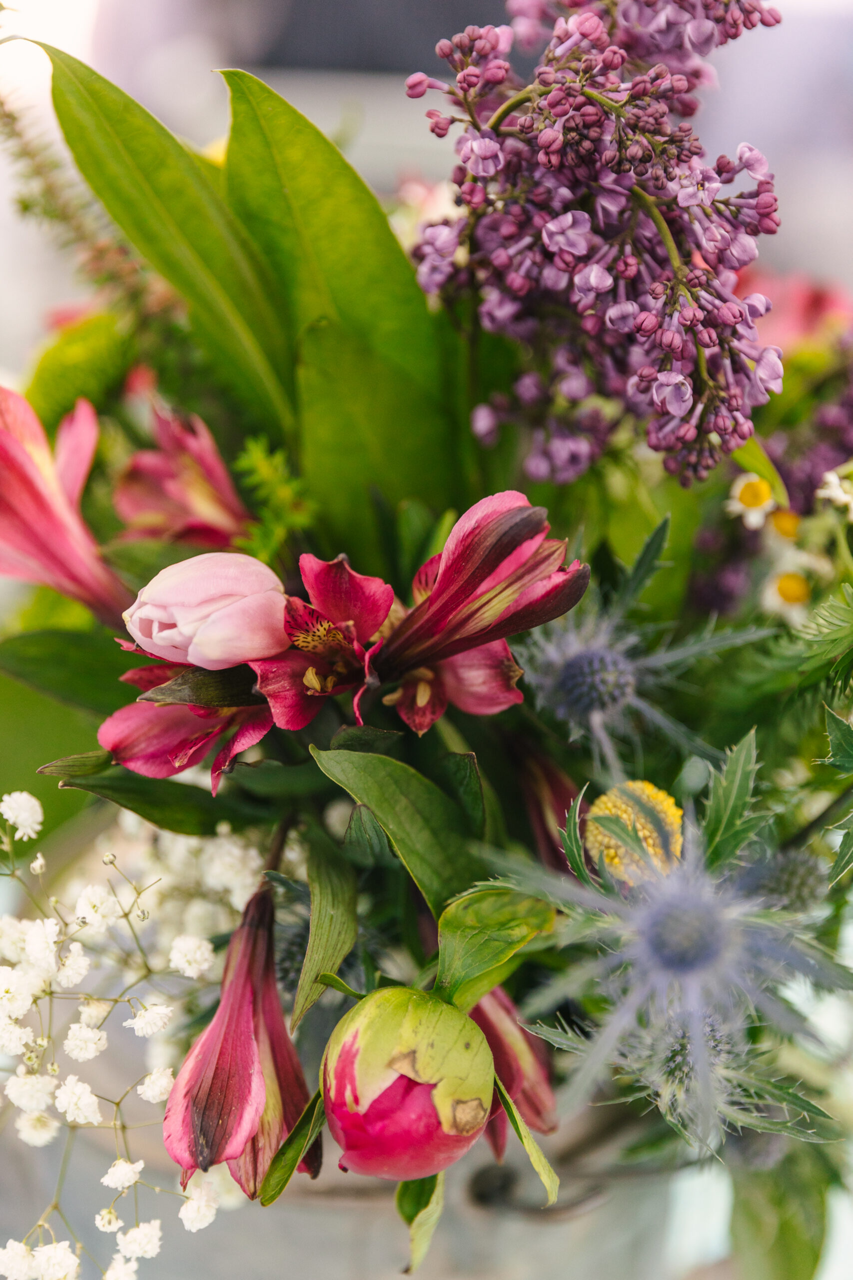 vibrant wedding florals
