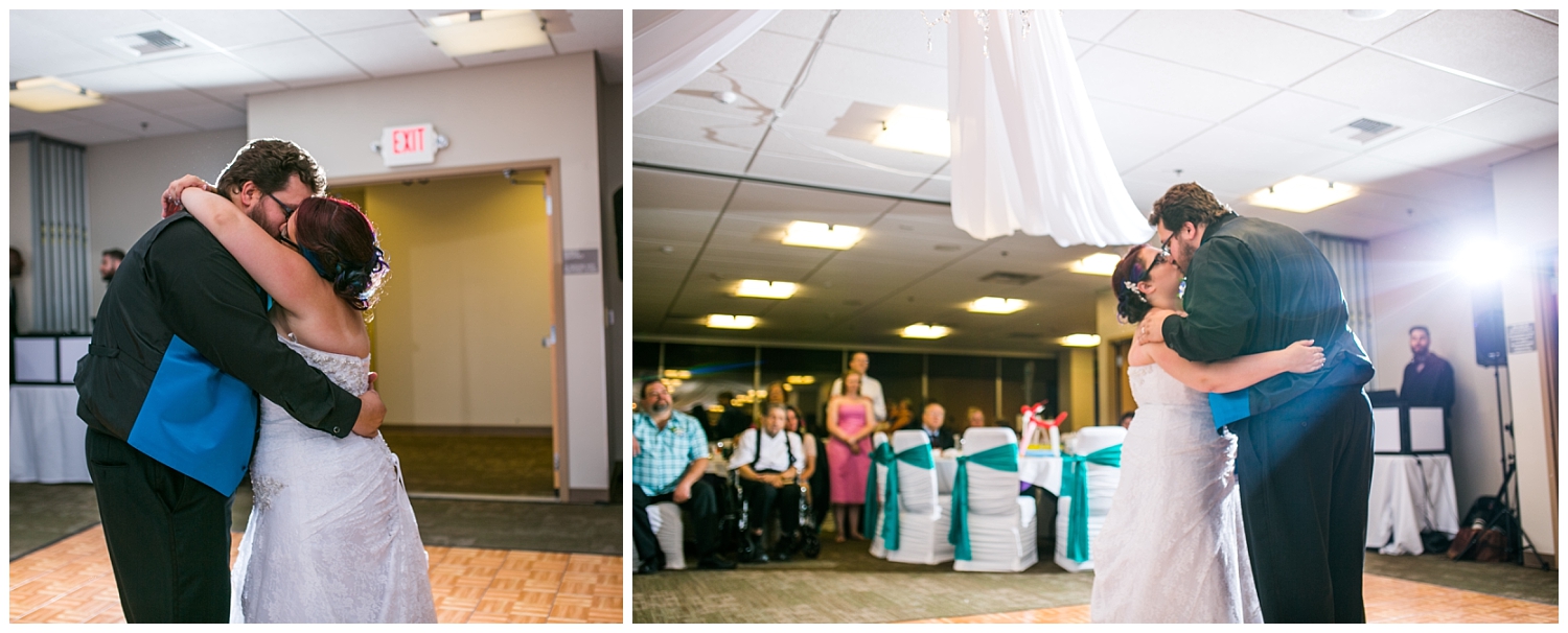 Kitsap Conference Center wedding reception in Bremerton Washington,