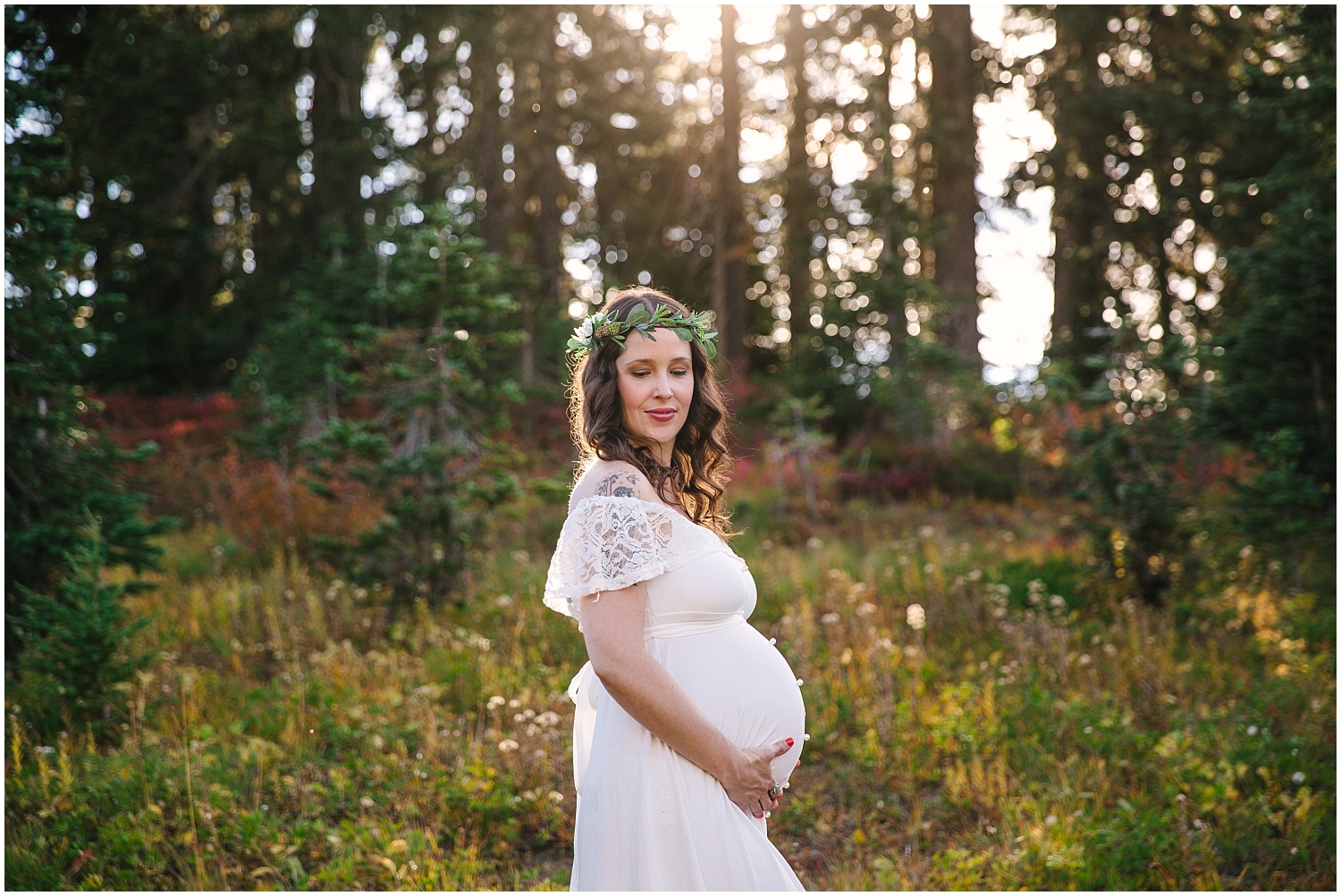 Mount Rainier National Park maternity photos