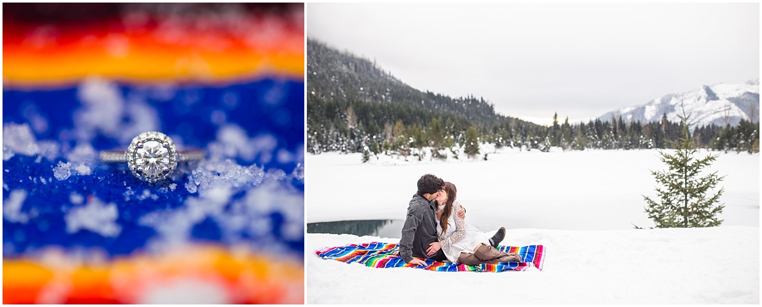 How to personalize your engagement pictures: incorporate your wedding theme.