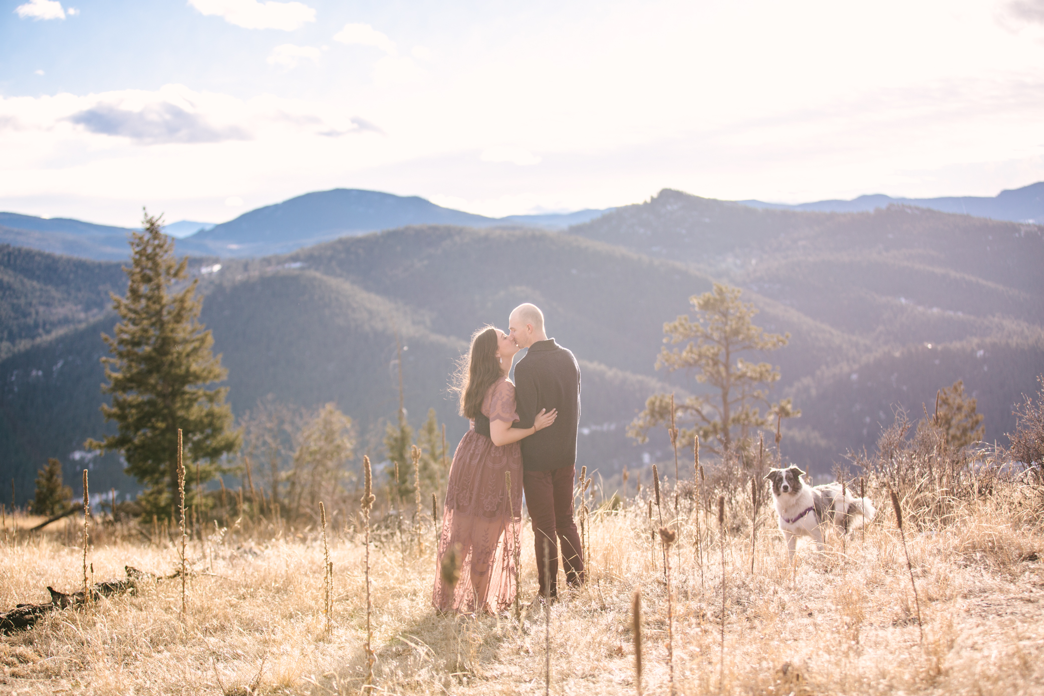 Tips for choosing the location for your engagement pictures: head into the mountains.