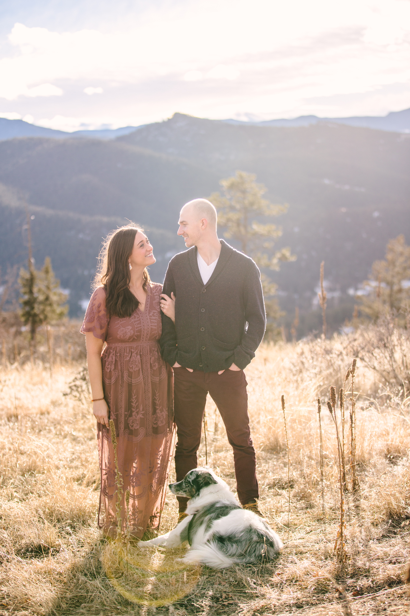 Style tips for amazing engagement pictures: coordinating your looks.
