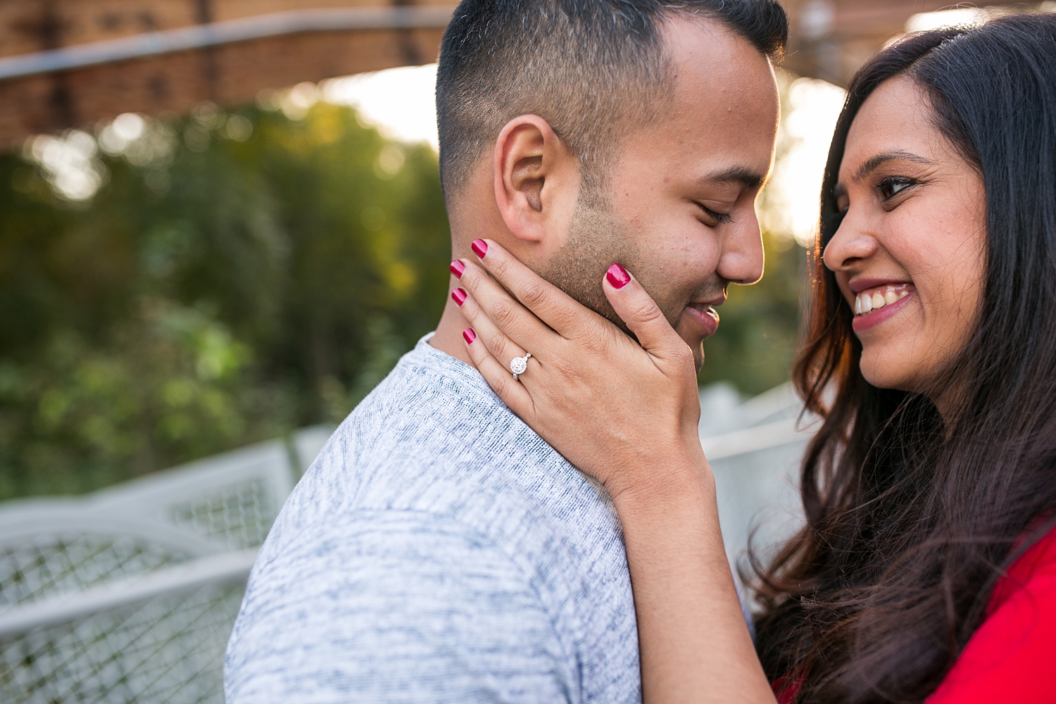 Style tips for amazing engagement pictures: do your nails and get your ring cleaned.