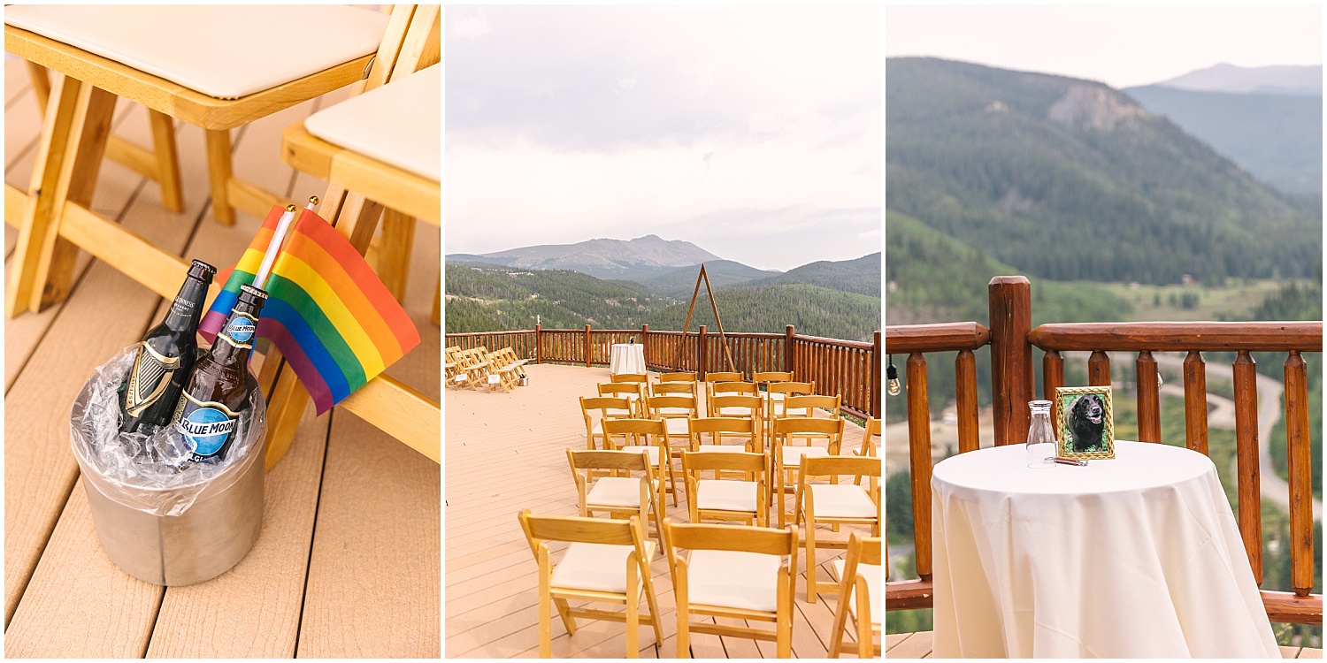 summer gay wedding details at the Lodge at Breckenridge