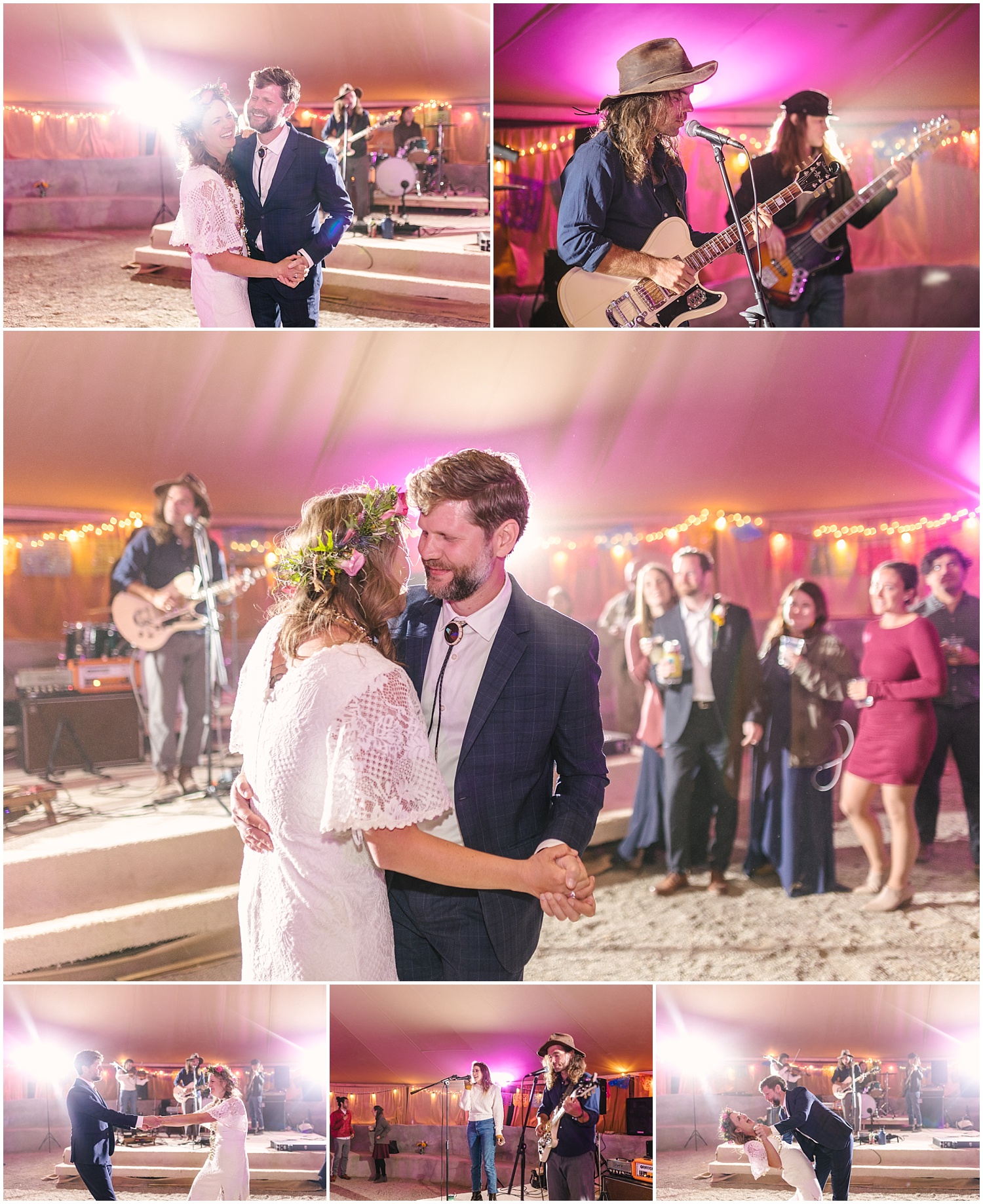 Live band wedding reception at Hotel Luna Mystica